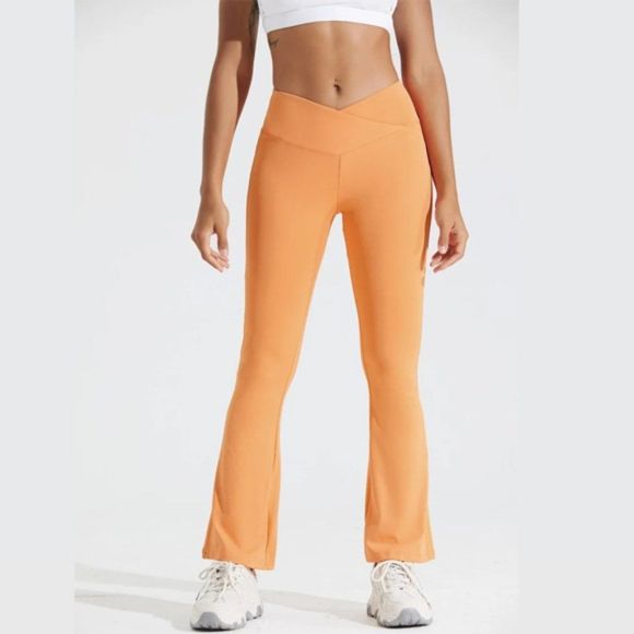 Crossover Flare Legging - Flare - Activity Legging - Crossover Waist - Work out - Picture 4 of 7